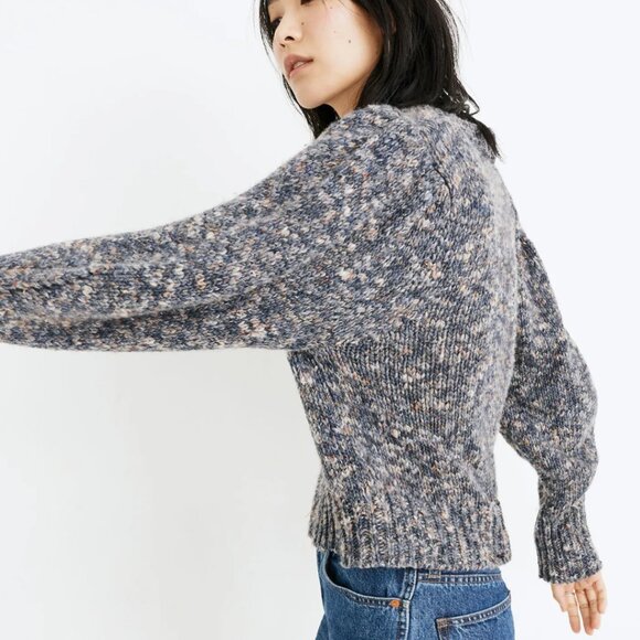 Pleat Shoulder Pullover Sweater - Picture 2 of 5